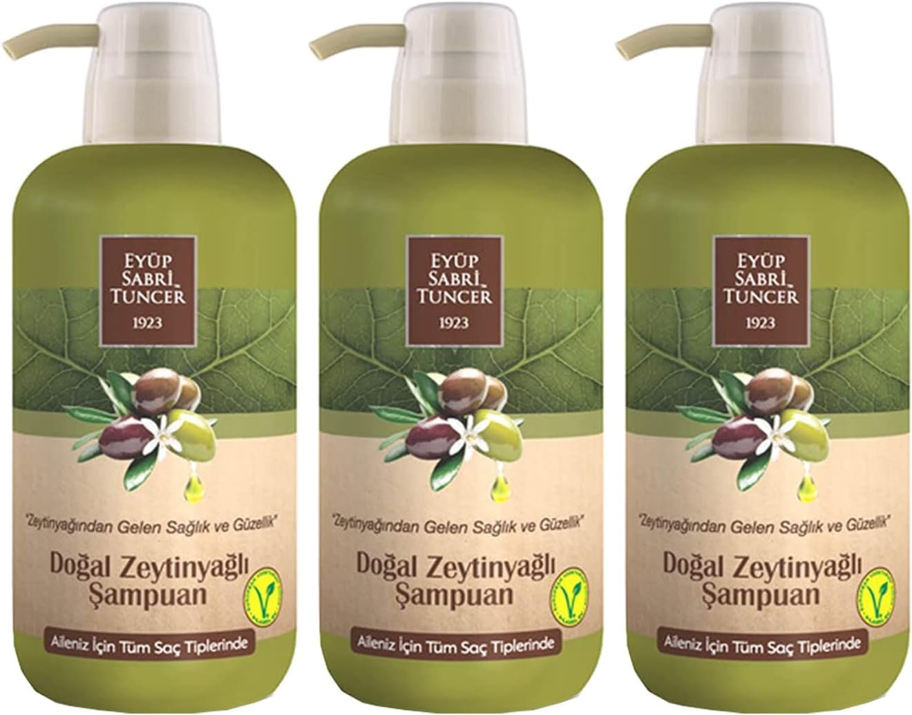 Alternative view of Doğal Zeytinyağlı Şampuan 600 ml Pet Şişe x 3