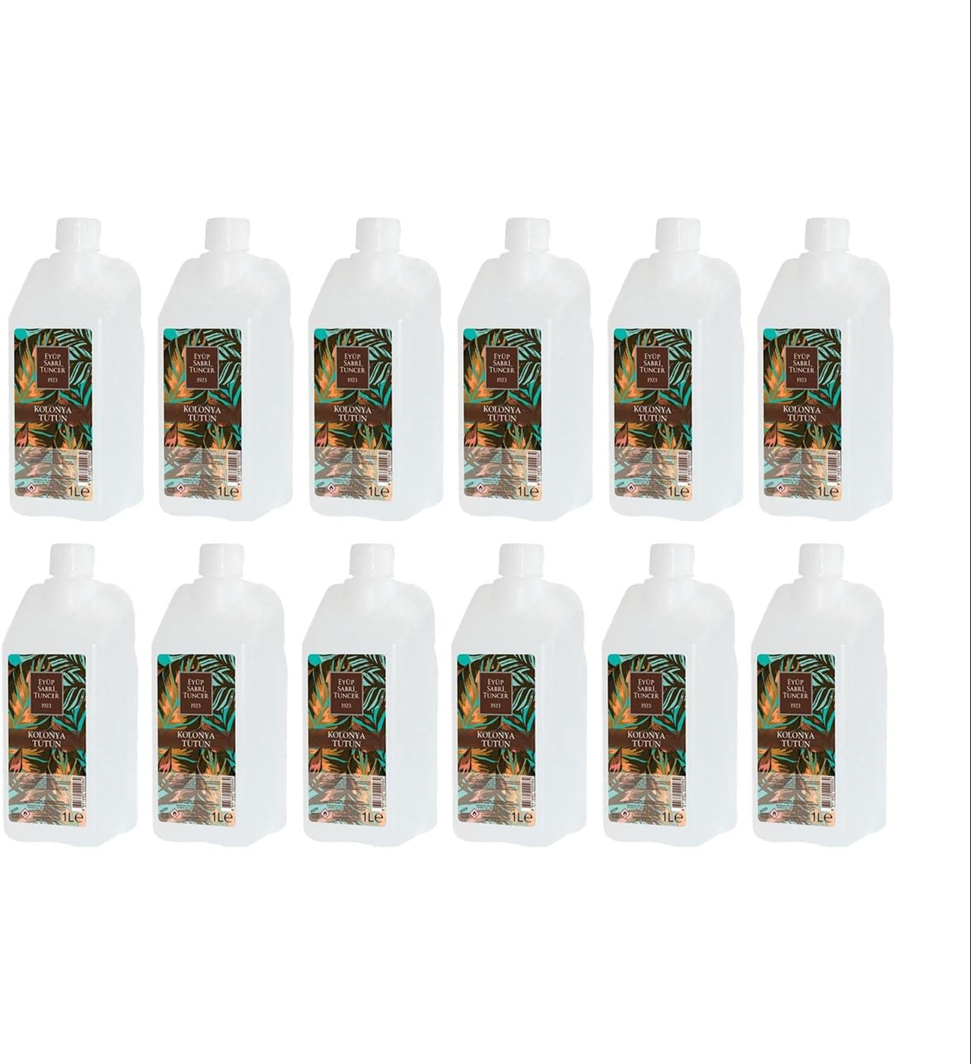 Tütün Kolonyası Yedek Şişe 1 Litre x 12 Adet