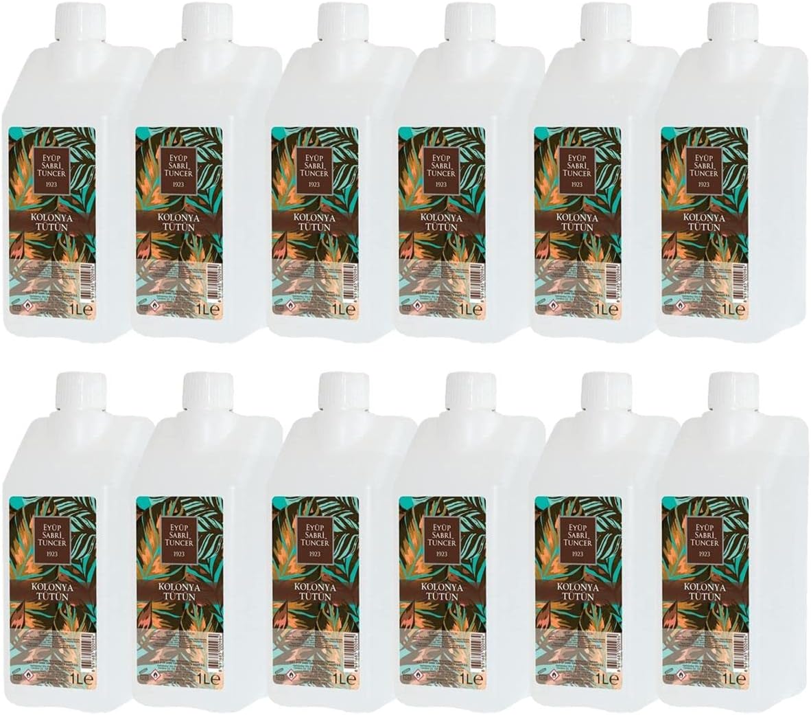 Tütün Kolonyası Yedek Şişe 1 Litre x 12 adet