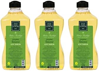 Alternative view of Doğal Zeytinyağlı Sıvı Sabun Çeşme Limonu Sıvı Sabun 1500 ml x 3