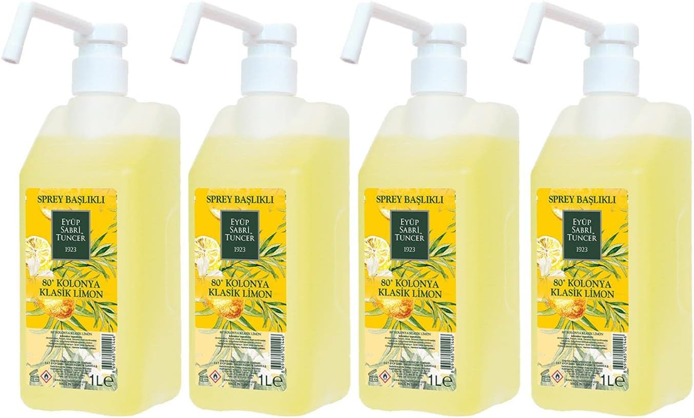 Alternative view of Klasik Limon Kolonyası Sprey Başlıklı 1 lt x 4 Adet