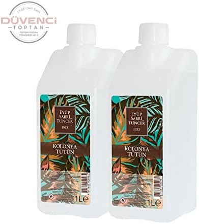 Tütün Kolonyası Yedek Şişe 1 Litre x 2 Adet