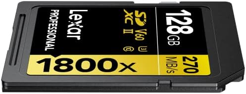 Alternative view of LEXAR PROF 128GB 1800X SDXC UHS-II 270MB/s read 180MB/s write C10 V60 U3