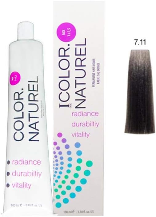 Alternative view of Naturel Saç Boyası 7.11 Yoğun Küllü Kumral 100 ml