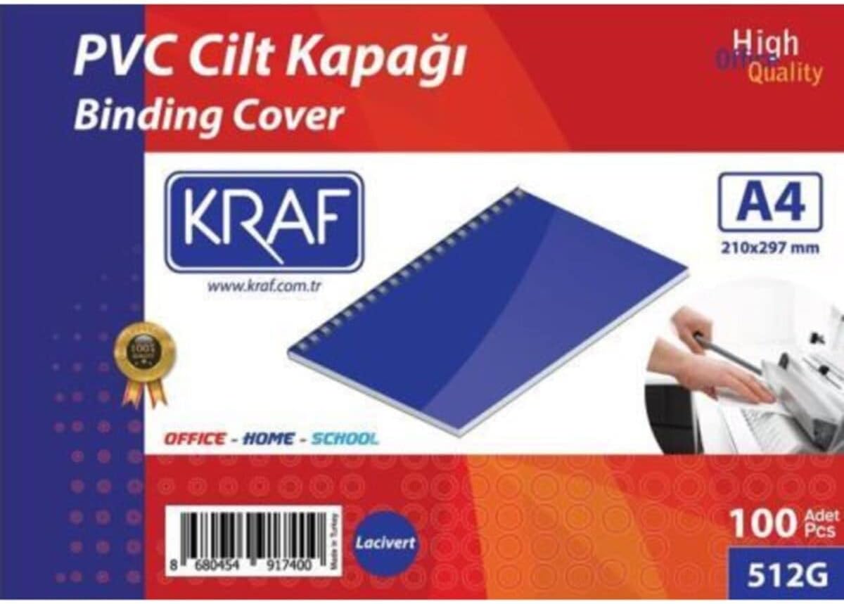 Alternative view of Cilt Kapağı A4 160 Mic. 100 Lü Lacivert 512g