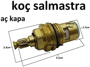 Alternative view of Koç Salmastra Aç Kapa Musluk Içi Salmastıra Sarı Dişli Aç Kapa Model