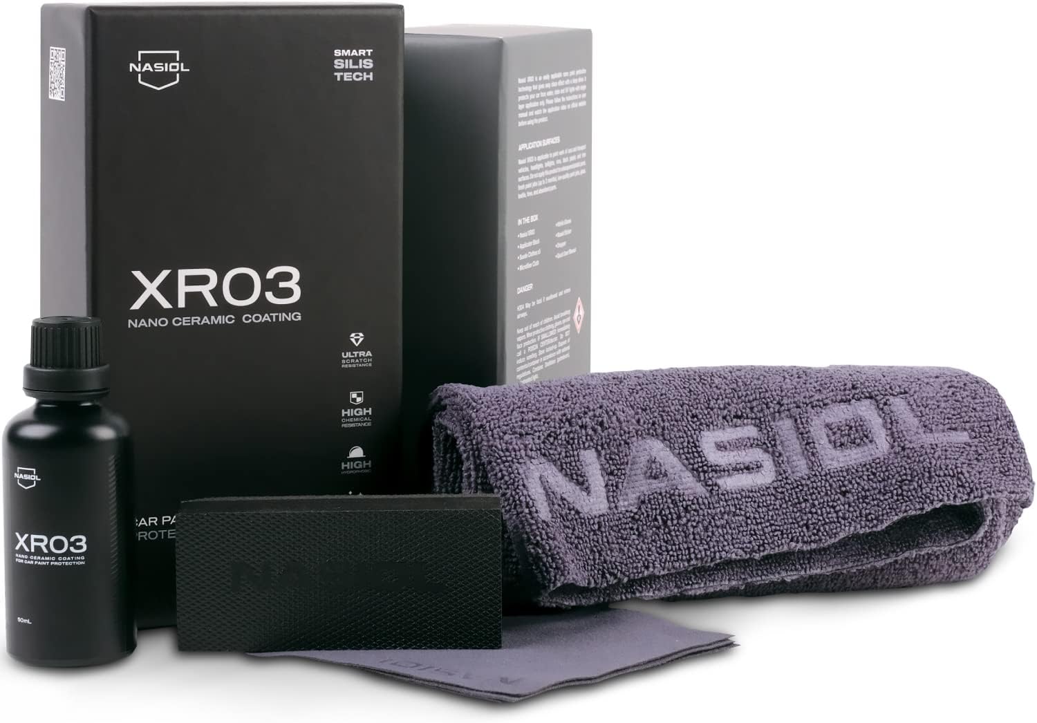 XR03 Araç Seramik Kaplama Ve Boya Koruma-50 Ml-1,5 Yıl Etkili-Profesyonel Bakım,Oto Detailing Kiti, Araba Cila,Boya Parlatma, Hidrofobik Koruma