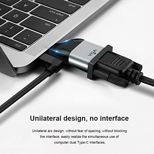 4893 Type-C To VGA Kablo Ucu Mini Çevirici Dönüştürücü Adaptör