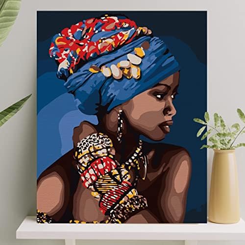 Hobi Sanat Sayılarla Boyama Tuval Seti Fırça Boya Dahil (Çıtalı) 40x50 CM - Zarafet