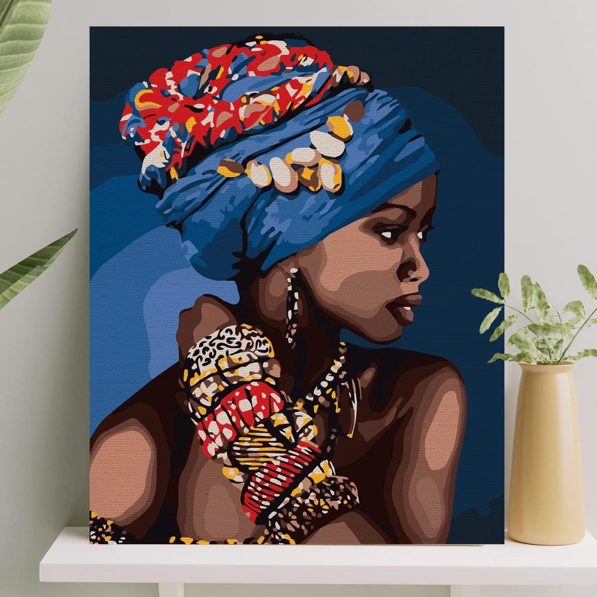 Alternative view of Hobi Sanat Sayılarla Boyama Tuval Seti Fırça Boya Dahil (Çıtalı) 40x50 CM - Zarafet