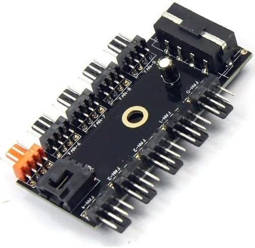 Plus PX-4337 4 Pin Girişli 10 Port Fan Çoklayıcı Kart