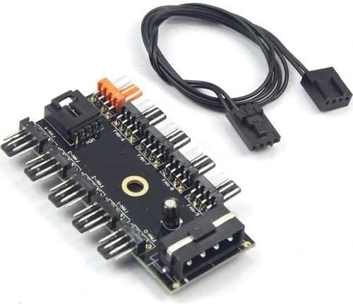 Alternative view of Plus PX-4337 4 Pin Girişli 10 Port Fan Çoklayıcı Kart