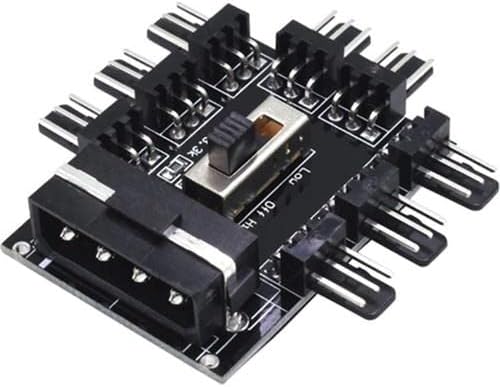 Alternative view of Plus PX-4336 3 Pin Girişli 8 Port Fan Çoklayıcı Kart