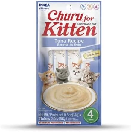 Alternative view of Churu kedi atıştırmalıkları, yavru kediler için, 12 aydan küçük genç kediler için sağlıklı atıştırmalıklar, ton balığı (4 adet x 14 g)
