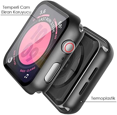 Series 7 41mm için Kılıf Premium Slim WatchBand Gümüş [ Series 7 41mm ile Uyumlu Kılıf - Gümüş]