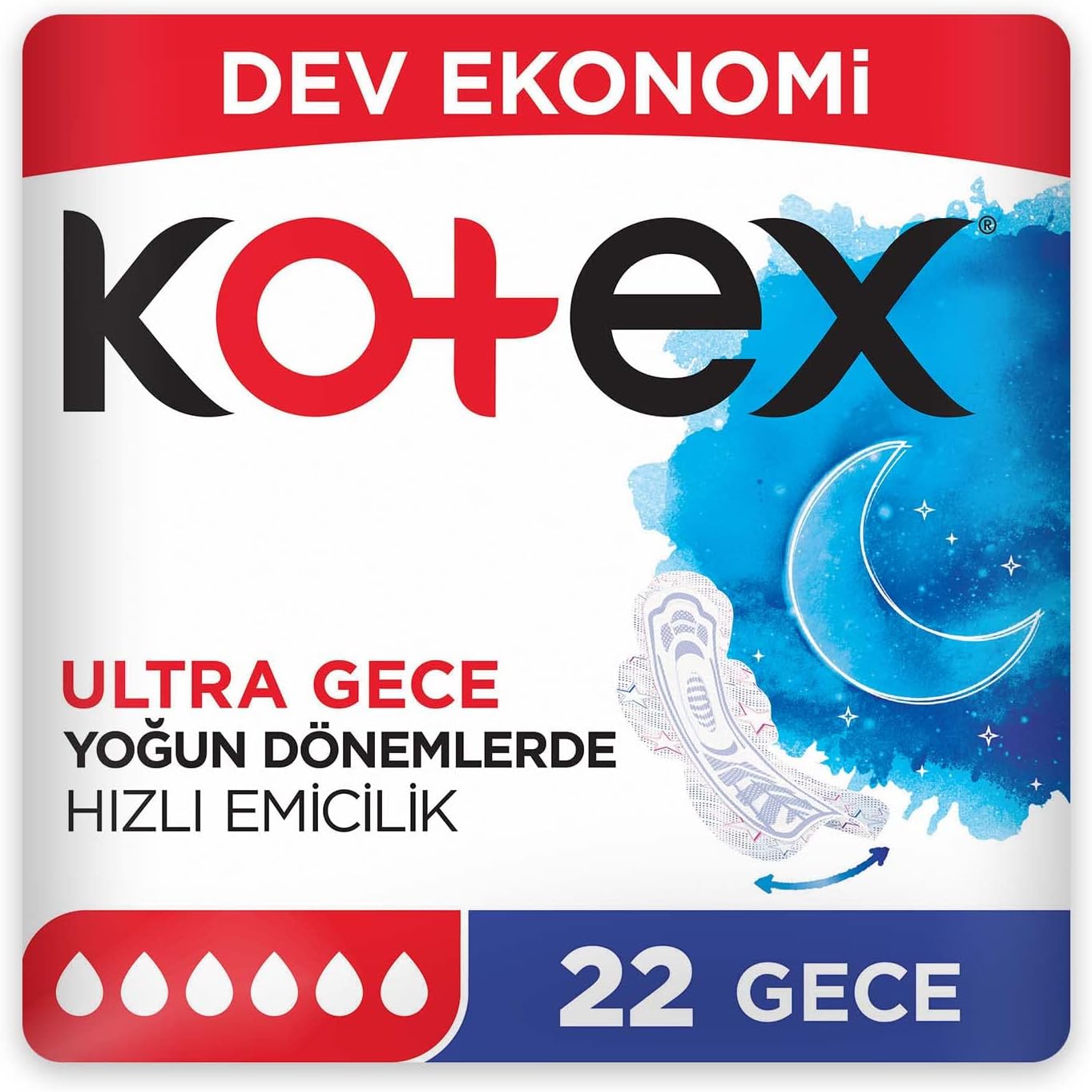 KOTEX ULTRA DEV EKO GECE 22 li