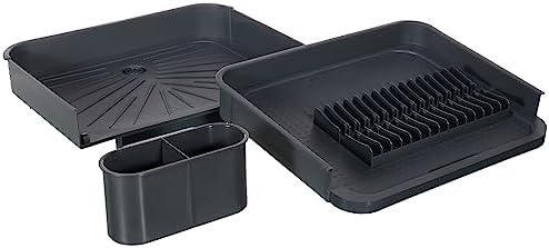 Alternative view of Açılır Kapanır Bulaşıklık Tabaklık, Su Tahliye Oluklu ve Çatal Bıçak Kurutmalıklı-Modern Tasarım Plastik