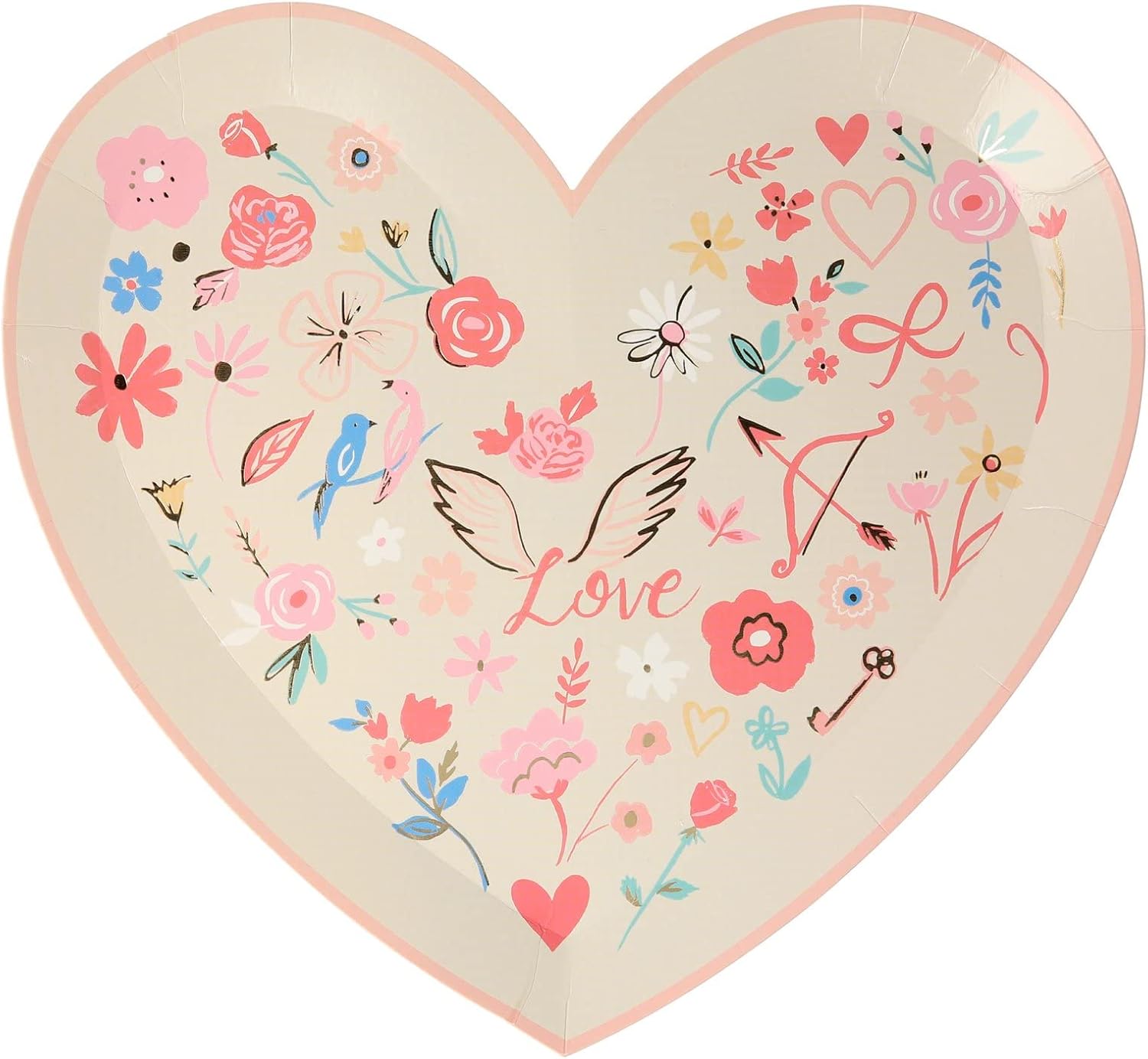 Alternative view of Valentine’s Desenli Kalp Tabak, 8'li