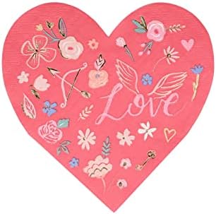 Valentine’s Desenli Kalp Peçeteler, 16'lı
