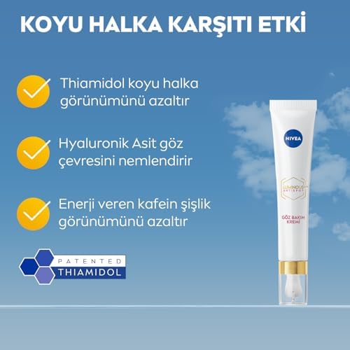 Luminous630 Koyu Halka Karşıtı Göz Bakım Kremi 15 ml, Nemlendirici,Kafein,Thiamidol,Hyaluronik Asit