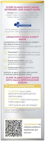 Alternative view of Luminous630 Koyu Halka Karşıtı Göz Bakım Kremi 15 ml, Nemlendirici,Kafein,Thiamidol,Hyaluronik Asit