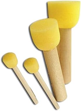 Alternative view of Sünger Tampon Fırça Seti 4'lü (Ponpon Fırça)
