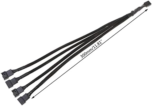 4987 4 Pin Fan Çoklayıcı Y PWM Çoklayıcı Splitter Kablosu 4 Port
