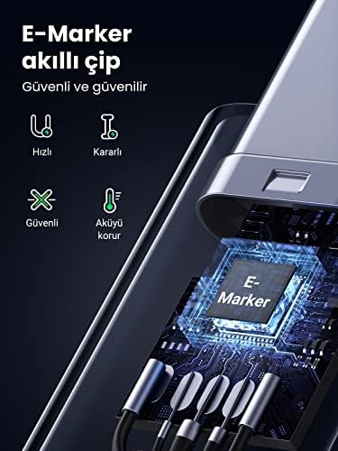 Alternative view of USB C to Type-C PD 3.1 240W 5A Hızlı Şarj ve Data Kablosu 2 Metre