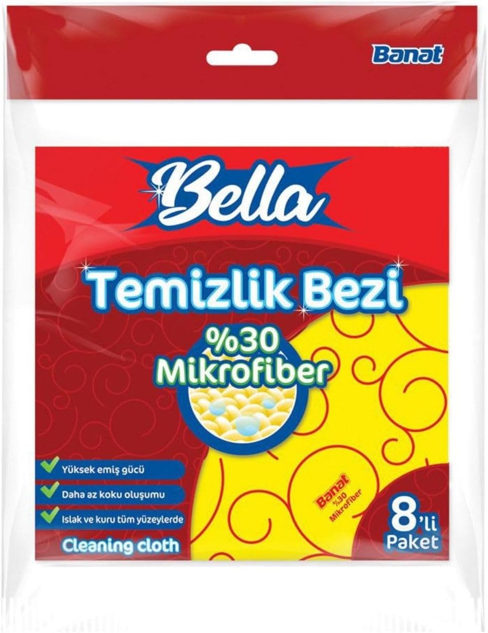 Alternative view of %30 Mikrofiberli Temizlik Bezi 8'Li Paket