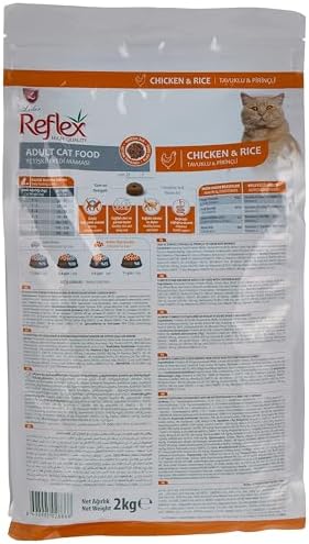 Alternative view of Reflex Chicken/Rice Yetiskin Kedi Mamasi 2Kg