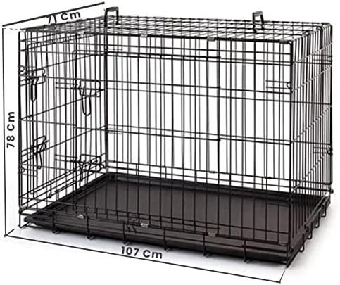 Alternative view of Metal Kedi Köpek Kafesi Siyah 107x71x78cm