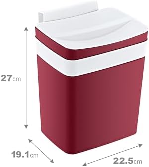 Alternative view of Soft Askılı Çöp Kutusu 8,5 LT CARMEN KIRMIZI