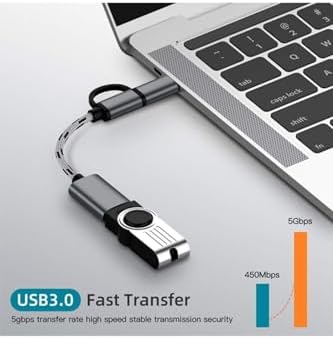 4901 USB 3.0 OTG To Type-C Micro USB Data Şarj Çevirici Dönüştürücü Adaptör