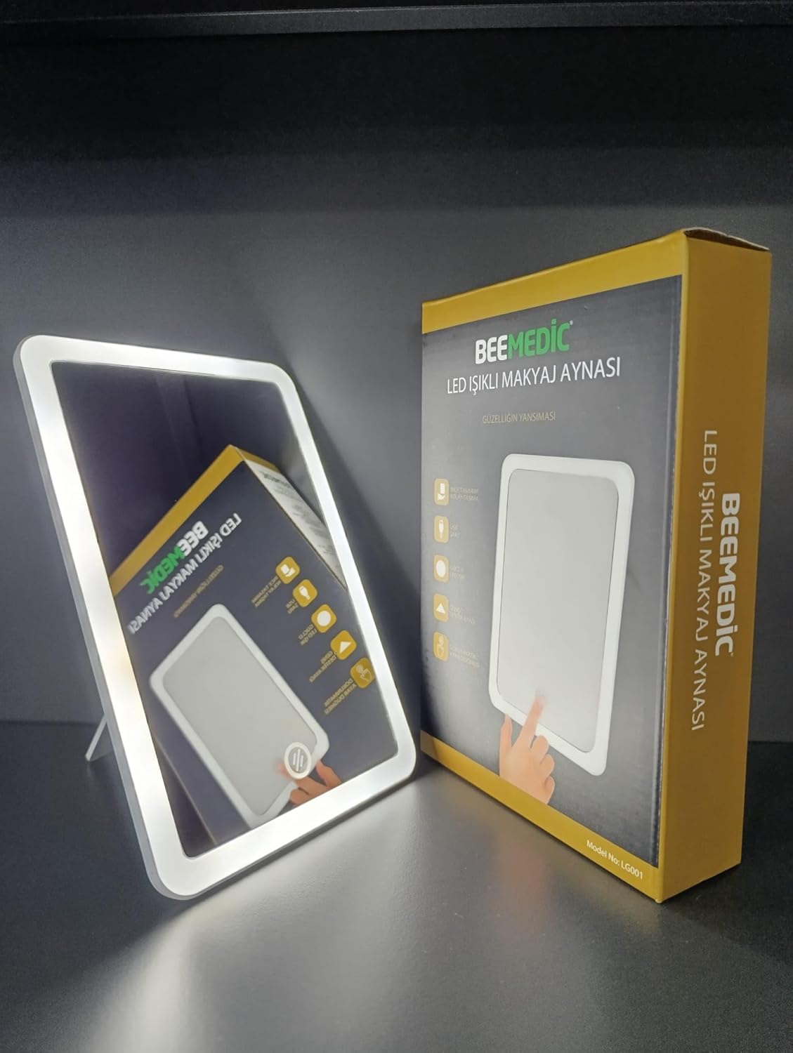 Şarjlı Led Işıklı Makyaj Aynası