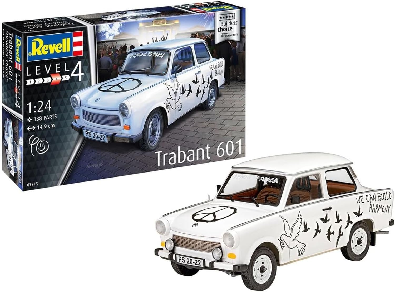 Alternative view of Trabant 601S Model Kit Araba