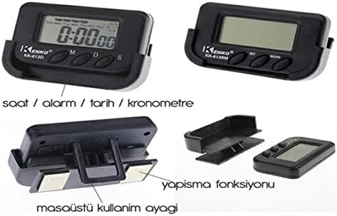 Alternative view of Ev ve Araç Tipi Dijital Saat Kronometreli Alarmlı Pilli Saat