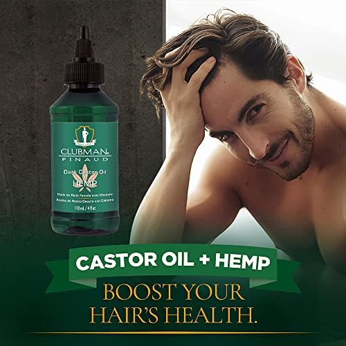 Alternative view of Clubman Pinaud Dark Castor Oil + Hemp Saç Bakım Yağı 118ML