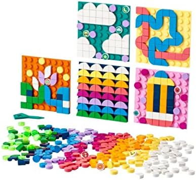 DOTS Yapıştırılabilir Kare Parçalar Paket 41957-6 Yaş ve Üzeri Çocukların Tasarımlarını Paylaşması için Kişiselleştirilebilir Kanvas Yapım Seti (486 Parça)
