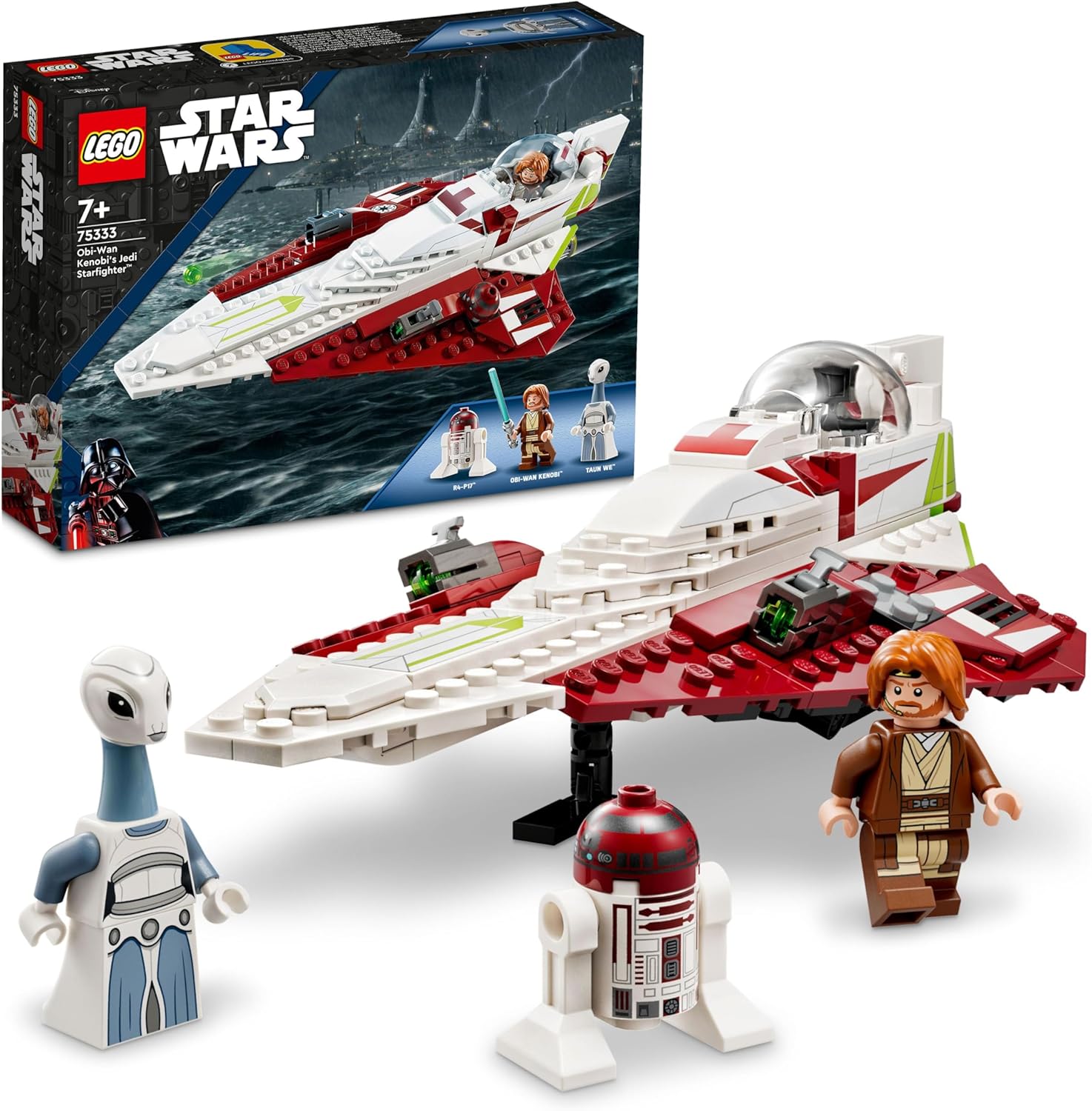 Alternative view of ™ Obi-Wan Kenobi’nin Jedi Starfighter™’ı 75333 Yapım Seti (282 Parça)