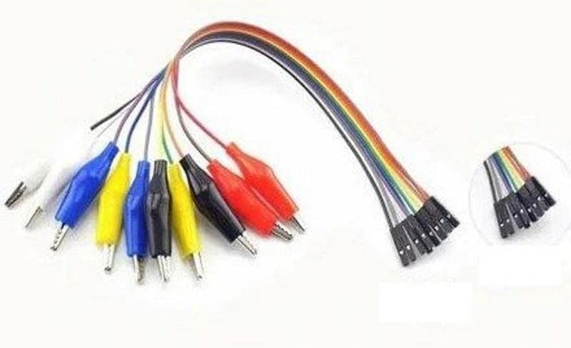 30 cm 10 Pin Krokodil - Jumper Kablo (Dişi)