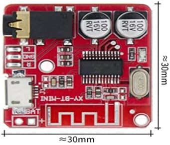 Bluetooth 4.1 Ses Alıcı (Audio) Modülü - Kablosuz Müzik Modülü - Kırmızı