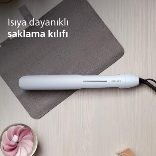 Saç Düzleştirici, Bukle Özellikli, Argan Yağlı Plaka, ThermoShield, İyonik Bakım, Hızlı Isınma, Geniş Sıcaklık Ayarı, Dayanıklı Kılıf Hediyeli, BHS520/00