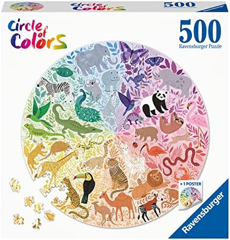 500 Parçalı Daire Puzzle Hayvanlar