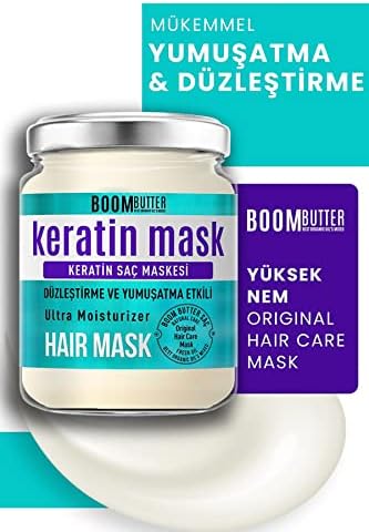 Alternative view of Boom Butter Güçlendirici & Onarıcı Keratin Saç Maskesi, Kırılma Karşıtı & Yoğun Besleyici, Yıpranmış Saçlar İçin, Derinlemesine Nemlendirici & Parlaklık Veren Bakım, 190 ML