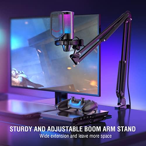 Alternative view of Fifine Ampligame A6T Twitch - Youtuber - Gamer - Tiktok - Yayıncı USB Mikrofon Seti (Siyah)