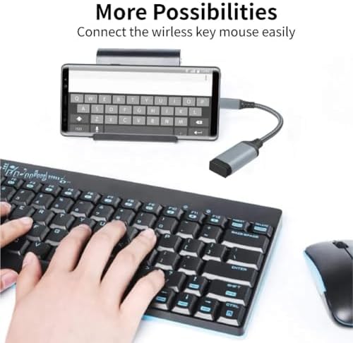 PX-515 Type-C To USB3.0 OTG Çevirici 15Cm (Erkek-Dişi) (İphone 15/16 ve Type C OTG Tüm Cihazlar ile uyumlu)
