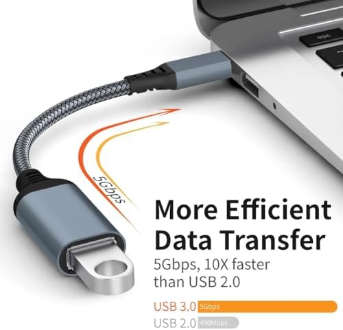 Alternative view of PX-515 Type-C To USB3.0 OTG Çevirici 15Cm (Erkek-Dişi) (İphone 15/16 ve Type C OTG Tüm Cihazlar ile uyumlu)