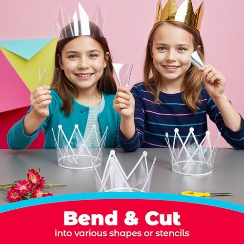 Products El Sanatları için Asetat Sayfaları, Şeffaf Projektör Sayfaları Asetat Benzeri, Sanat ve El İşi Projeleri ve Sınıfları İçin, Yazıcılar için Değil, 21,5 cm x 27,9 cm, 48 Paket