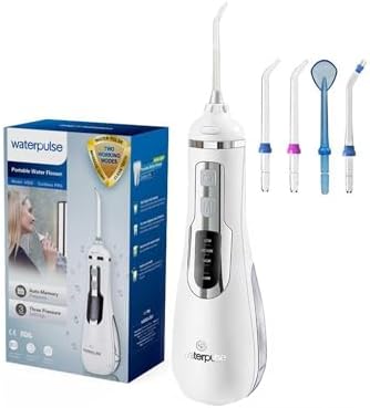 WaterPulse NPO WP-V500 Water Flosser Taşınabilir, Şarjlı, Masajlı, Diş Protez Bakım ve Ağız Duşu Beyaz