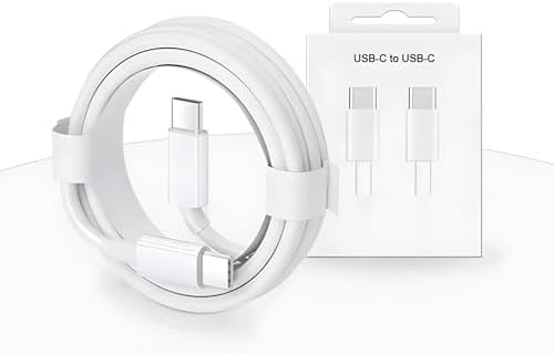Alternative view of USB C Kablosu Esnek USB C - USB C Şarj Kablosu PD 3.0 15 Pro Max Galaxy S23 S22 S21 A54 7 iPad Pro 12.9 iPad Mini 6/Air 5 vb. ile uyumludur.